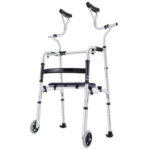 Marcheur et Rollator pour personnes âgées avec accoudoirs Chariot à roues Entraînement des membres inférieurs Aide à la mobilité Dispositif auxiliaire pour l'exercice et la marche - Product Image 1