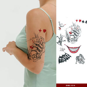 Venta al por mayor de nuevos materiales fiesta impermeable tatuaje pegatina calabazas fantasmas y monstruos Halloween tatuaje temporal - Product Image 2