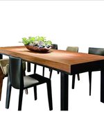 Table de conférence de bureau en bois massif détachable de style industriel rétro moderne simple, forme de bande, longue table de salle à manger, meubles