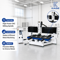Machine de fraisage CNC à portique léger de haute précision KS-1325GS avec changeur d'outils automatique pour la fabrication de moules de précision