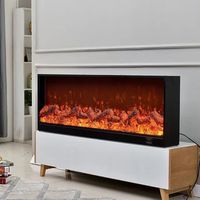 Cheminée électronique moderne à LED de 700 mm avec simulation de flamme rétro, télécommande, décoration pour salon
