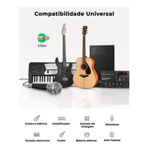 Câble audio Ugreen 5M en nylon tressé mâle vers mâle 6,5 mm P10 pour instrument, guitare, basse avec connecteurs plaqués or et tressage - Product Image 5