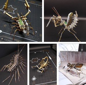Rompecabezas 3D de Insectos Mecánicos Punk, Mantis y Escorpión, Manualidades Creativas para Niños, Regalo DIY - Product Image 2