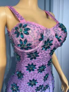 Элегантное вечернее платье в пол с градиентным цветом и блестящими вставками, на бретельках, для вечеринок, выпускных и красной дорожки - Product Image 5