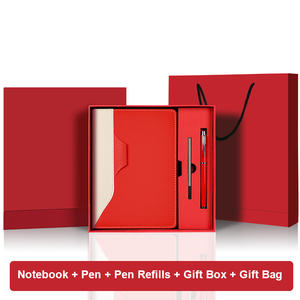 Fournisseur en gros Cuir végan Fente pour stylo <span class=keywords><strong>Couture</strong></span> Cahier de notes Papeterie de direction Boîte en vrac avec sac en papier - Product Image 2