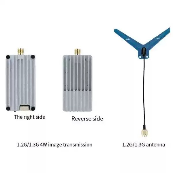 Factory Rushfpv 4W 1.2G VTX 1.3G VTX FPV Transmitter Rc Racing Drone 1.3GHz Analog Video Transmitter Module Signal Booster Drone