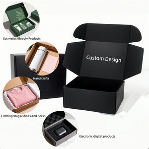 מותרות מחדש של מתנה גלי תיבת מתנה לוגו מותאם אישית סויה מודפס חולצת טריקו תיבת מט למינציה משי הדפסה - Product Image 3