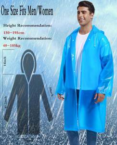 Factory Direct Windproof Eco-Friendly Luxury Fishing Outdoor Travel Thickened EVA Reusable Adult Rain for - Product Image 4