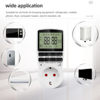 Enchufe programable digital 24/7 con programación aleatoria y de verano, enchufe EU US FR UK AU, 230V 50HZ