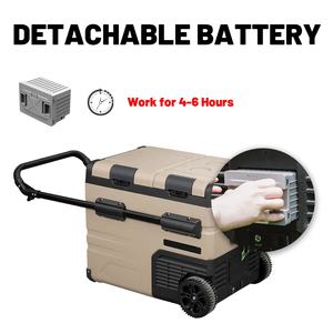 Réfrigérateur mobile de <span class=keywords><strong>camping</strong></span>-<span class=keywords><strong>car</strong></span> de 45L 12 volts Réfrigérateur de véhicule de 2 portes Mini congélateur électrique portatif de refroidisseur pour la voiture - Product Image 2