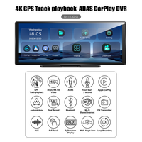 11.3 pouces 4K WIFI ADAS GPS Carplay & Android Auto 3840*2160P Dash Cam voiture tableau de bord enregistrement vidéo boucle enregistrement téléphone APP