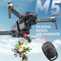 Dispositif de largage aérien pour drone M5, télécommande 2,4 G, portée de 100 m, support de largage parabolique, adapté à tous les drones