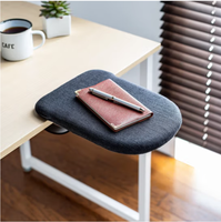 Repose-bras ergonomique pour bureau avec coussin en lin doux, support de bras réglable pour poste de travail informatique
