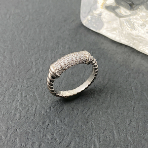 Bague en cristal plaqué argent David pour couple, bagues pour hommes et femmes, <span class=keywords><strong>bijoux</strong></span> de <span class=keywords><strong>mode</strong></span> de haute qualité, vente en gros - Product Image 3