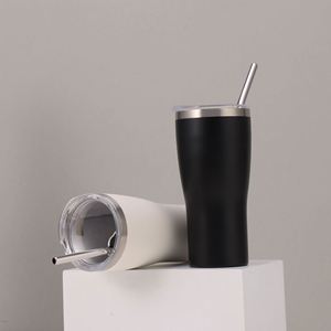5oz Colored Stainless Steel Sublimation Tumblers Double Wall Vacuum Insulated Cups Mini Tumbler Shot Glass with <b>Straw</b> and Lid - Product Image 1
