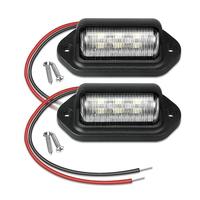 Éclairage de plaque d'immatriculation de voiture à 6 LED pour SUV camion remorque Van Tag lampe de marche ampoules blanches produits de voiture feux de plaque d'immatriculation