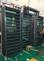 Réglable ventilation obturateur prix du cadre de fenêtre de persienne en aluminium