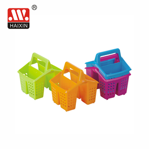 Haixing <strong>Plastic</strong> <strong>Kitchen</strong> <strong>Utensil</strong> 4-Compartment Cutlery Rack for Drying with Handle - Product Image 4
