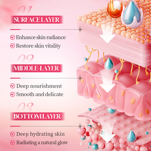 Kit de Soins de la Peau à la Vitamine C et à la Fraise OEM ODM SADOER, Nettoyant Visage Blanchissant et Hydratant, Ensemble de Soins de la Peau - Product Image 4