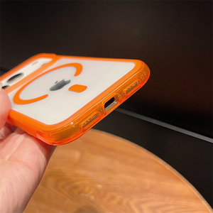 เคสโทรศัพท์กันกระแทกแบบใสสีลูกกวาดพร้อมแม่เหล็กสำหรับ iPhone 18 17 Pro Max 15 16 Pro ฝาหลังใส - Product Image 3