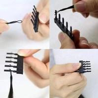 La machine d'extension et d'installation de cheveux de deuxième génération 6D verrouille les faisceaux de cheveux sur les clips à une vitesse extrêmement rapide