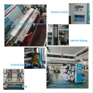 Xianghuai lettera piccola chiara 2 colori larga 1200mm macchina da stampa flessografica semi automatica rotolo di carta etichetta pila nuova - Product Image 4