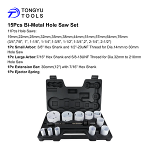 Bi-kim Loại lỗ Saw ARBOR với HSS Pilot khoan <span class=keywords><strong>bit</strong></span>, bền <span class=keywords><strong>3</strong></span>/8 "& 7/<span class=keywords><strong>16</strong></span>" Hex Shank trục gá trục, phù hợp với bi kim loại lỗ cưa 14-210 mét - Product Image 5