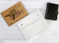 Organiseur de documents vertical en cuir PU de luxe, format A3, A4, A5, personnalisé, avec 5 à 7 pochettes, classeur extensible pour femmes