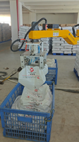 Ouvre-sacs robotisé 4 axes pour le traitement du graphite, bras robotisé, 25-100 kg/sac, 100 sacs/h, servo-moteur, guidé par vision, PLC