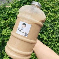 Seau à eau portable de grande capacité 2200 ml (2,2 L) de qualité alimentaire pour soda, café, lait, thé, boissons, jus – Idéal pour la maison, le bureau et les fêtes