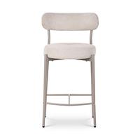 Tabouret de bar rectangulaire rembourré à dossier haut, chaise de bar rembourrée pour café et bistrot (vente en gros)