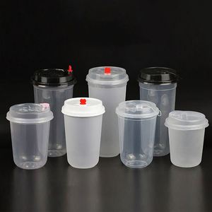 Oferta Especial: Vasos Desechables de Plástico PP Transparente de Pared Simple en Forma de U de la Marca CHUANGMEI, de 16oz (500ml) y 24oz (700ml), para Té de Burbujas, Boba, Leche - Product Image 3