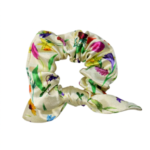 Scrunchies à pois floraux, motifs abstraits, attaches pour cheveux, personnalisables avec étiquette - Product Image 1