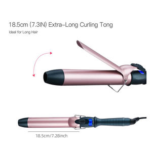 LCD-Display Ionic Grad Elektro Profession elle Locken wickler Spiralform New <span class=keywords><strong>Iron</strong></span> Hair Curler Wand - Product Image 6