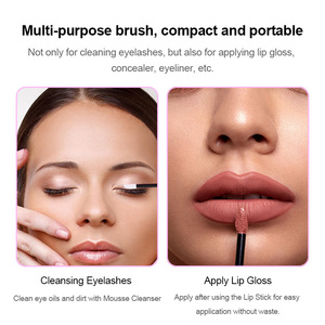 Disposable Black Flocking Nylon Lip Brush Single Makeup Stick for Lip Gloss Application Beauty Use - Product Image 3