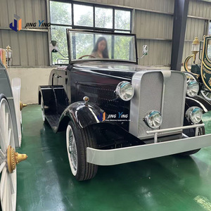 Coche Eléctrico Vintage Convertible JINGYING de Fábrica para 5-6 Personas, Parrilla Retro, 72V 60km/h, Ideal para <span class=keywords><strong>Alquiler</strong></span> en Villas, Bodas y Turismo - Product Image 2