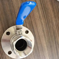 Vanne à boisseau sphérique en acier inoxydable de 2 pouces haute pression avec raccord à bride