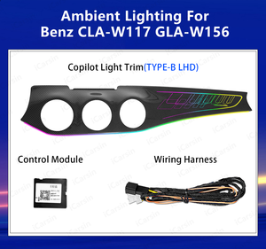Luz Ambiental Decorativa para el Tablero X156 Star para <span class=keywords><strong>Mercedes</strong></span>-<span class=keywords><strong>Benz</strong></span> GLA 45 2013-2019 W156, Accesorios de Iluminación LED para Mejorar el Interior - Product Image 6