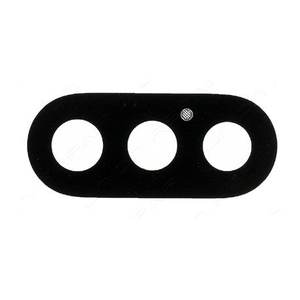 Couverture d'objectif d'appareil photo noire pour iPhone X, design à 3 trous, film protecteur - Product Image 1