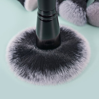 Kit de Pinceaux de Maquillage de Luxe Noir 15 Pièces pour Poudre Libre, Fard à Paupières, Blush – Personnalisable OEM ODM