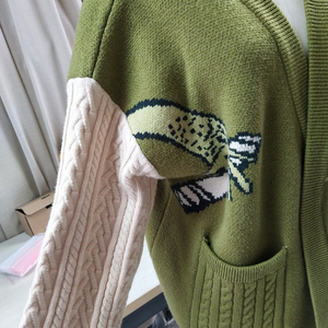Custom <strong>Ladies</strong> Knitted Plus Size Thick Jacquard <strong>Cardigan</strong> Wool Sweaters <strong>Christmas</strong> Women <strong>Cardigans</strong>. - Product Image 3