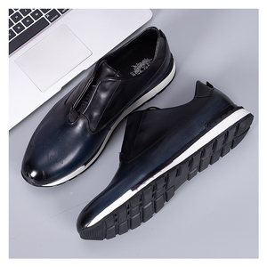 Scarpe da uomo in vera pelle primavera e autunno marea scarpe 2023 nuova moda primo strato in pelle bovina scarpe sportive casual in pelle da uomo - Product Image 2