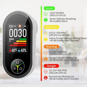 <span class=keywords><strong>Detector</strong></span> de Gás 4 em 1 (Monóxido de Carbono, Gás <span class=keywords><strong>Natural</strong></span>, GLP, Metano, Propano) <span class=keywords><strong>2026</strong></span> com Alarme Sonoro e Visual de Alta Precisão Plug-in - Product Image 2