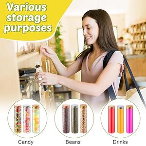 Vida kapaklı 110ml plastik <span class=keywords><strong>Test</strong></span> tüpü s temizle Gumball tüpler banyo tuz kapları düz dipli PET <span class=keywords><strong>Test</strong></span> tüpü tüp şişesi şeker B için - Product Image 3