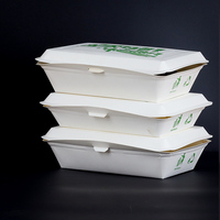 Boîte à lunch et bol à emporter en papier kraft jetables, écologiques et recyclables, avec pelliculage mat pour l'emballage de sushis, chips, riz et autres aliments