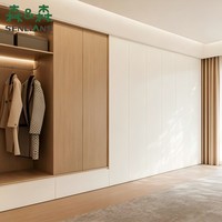 Armoire de chambre à coucher avec compartiment latéral indépendant pour suspendre les vêtements, grande capacité, meuble de rangement pour vêtements de chambre
