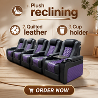 Vente en gros siège home cinéma canapé inclinable électrique multifonction salle de cinéma chaise avec plateau et repose-pieds