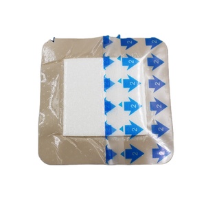 Contoh gratis perban busa silikon dengan perekat batas kedap air 4 "x 4" paket 10 "Gaun persegi untuk lateks perawatan luka kronis - Product Image 5