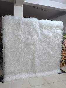 Moderno <span class=keywords><strong>Sfondo</strong></span> in Tessuto Simil-Gaze con Fiori di Seta <span class=keywords><strong>per</strong></span> Decorazioni di Matrimoni, Feste e Fotografia - Product Image 6