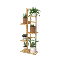 Laisia rak tanaman dalam ruangan/luar ruangan, rak berdiri tanaman warna kayu Modern Pot bunga untuk Pot bunga